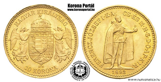 1893-as 10 korona - (1893 10 korona)