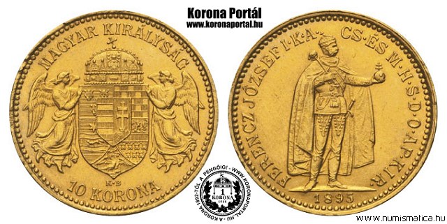 1895-s 10 korona - (1895 10 korona)