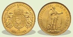 1910-es 11 korona - (1911 10 korona)