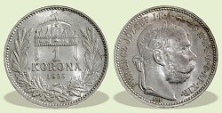 1895-ös 1 korona - (1895 1 korona)