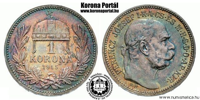 1915-s 1 korona - (1915 1 korona)