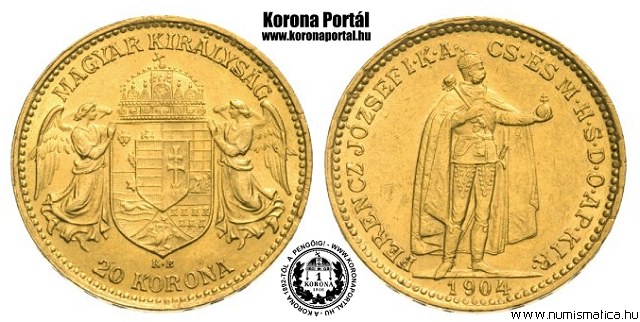 1904-es 20 korona - (1904 20 korona)