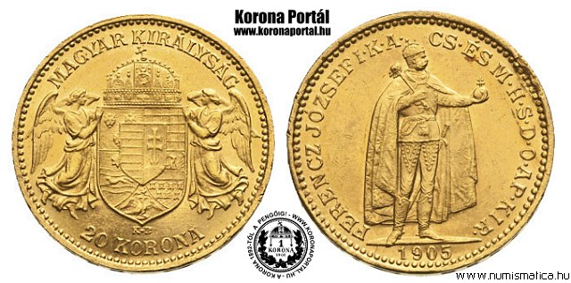 1905-s 20 korona - (1905 20 korona)