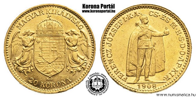 1908-as 20 korona - (1908 20 korona)
