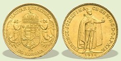 1914-es 20 korona Bosznia címer - (1914 20 korona)