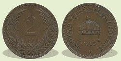 1905-ös 2 fillér - (1905 2 fillér)