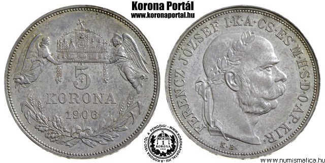 1906-os 5 korona - (1906 5 korona)