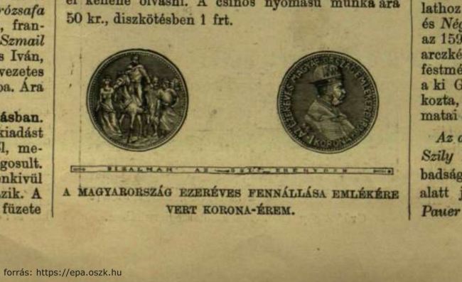 Vasárnapi újsag 26. szám 1896 Budapest június 28. évfolyam 43.