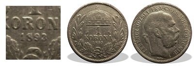 1894-es hamis ólom 1 koronás