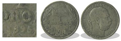 1895-ös hamis ólom 1 koronás