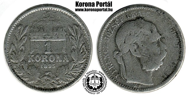 1895-s hamis lom 1 korons