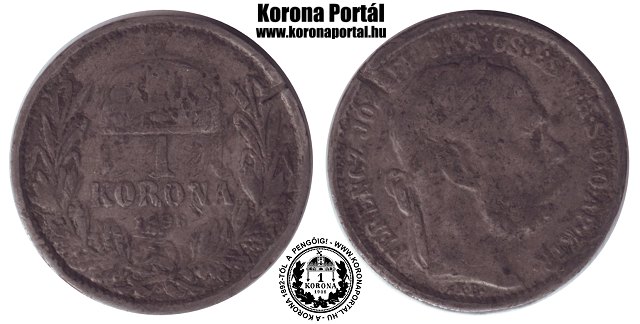 1896-os hamis lom 1 korons